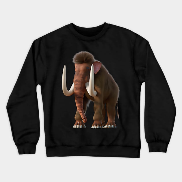 Realistic mammoth Crewneck Sweatshirt by FromBerlinGift